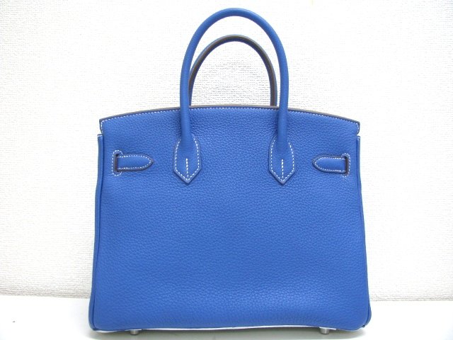 エルメス バーキン30 エクラトリヨンクレマンス-ミコノス×ブラン(ホワイト)